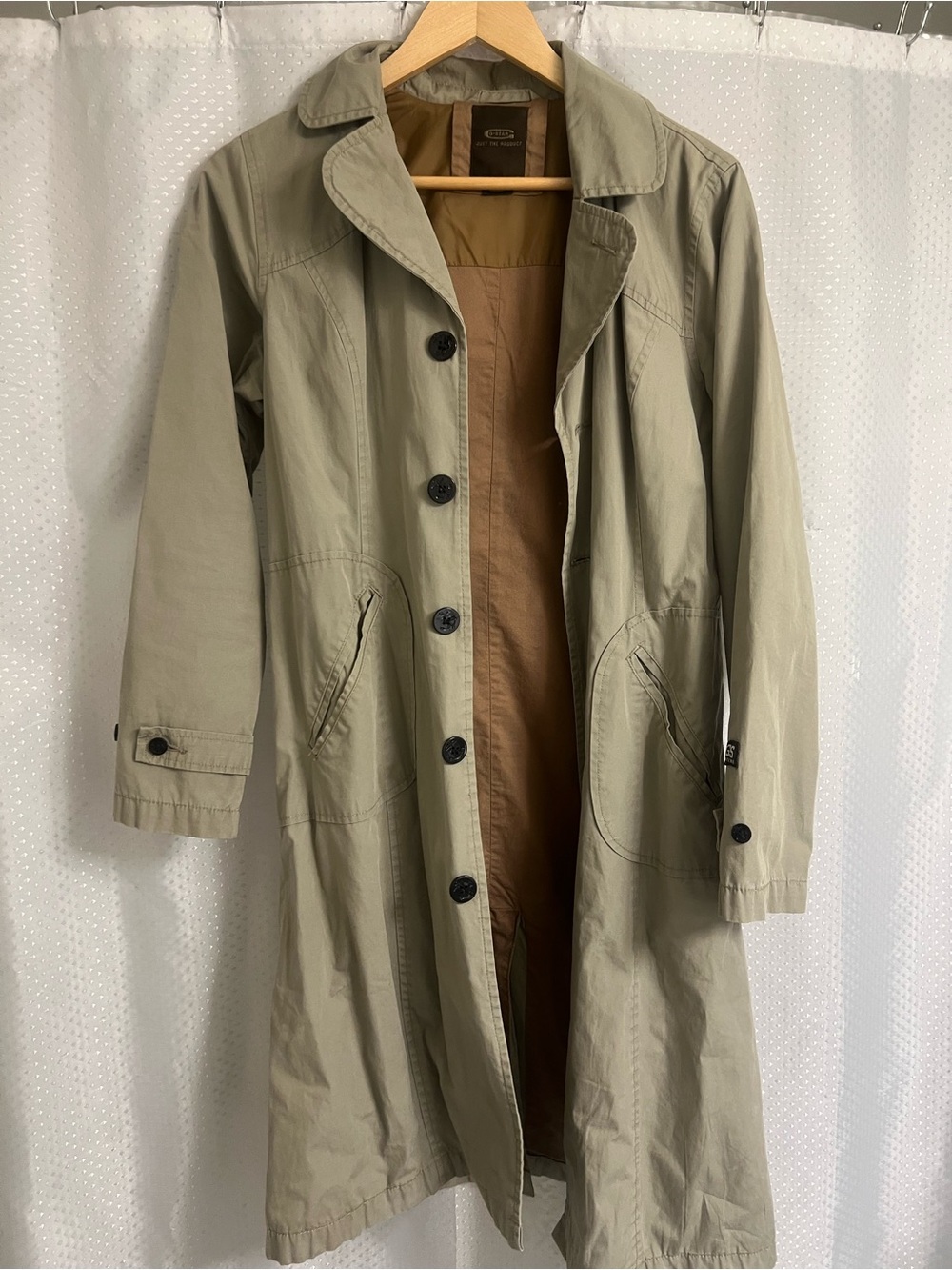 G-Star Olive Green Long Trench Coat